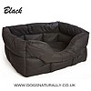 Black Rectangular Waterproof Dog Bed